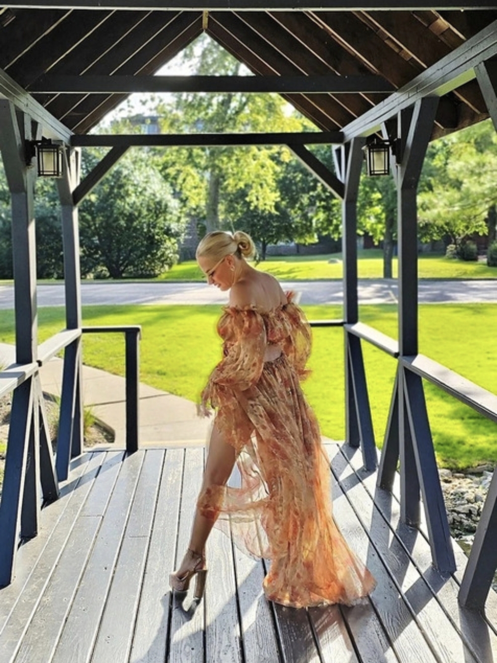 Joanna Muzyk Atelier Floral Off-Shoulder Maxi Dress MIMI BOUTIQUE - Picture 4 of 10